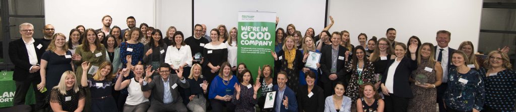 In good company, the National Garden Scheme joined Macmillan Cancer Support's corporate partners at the awards evening