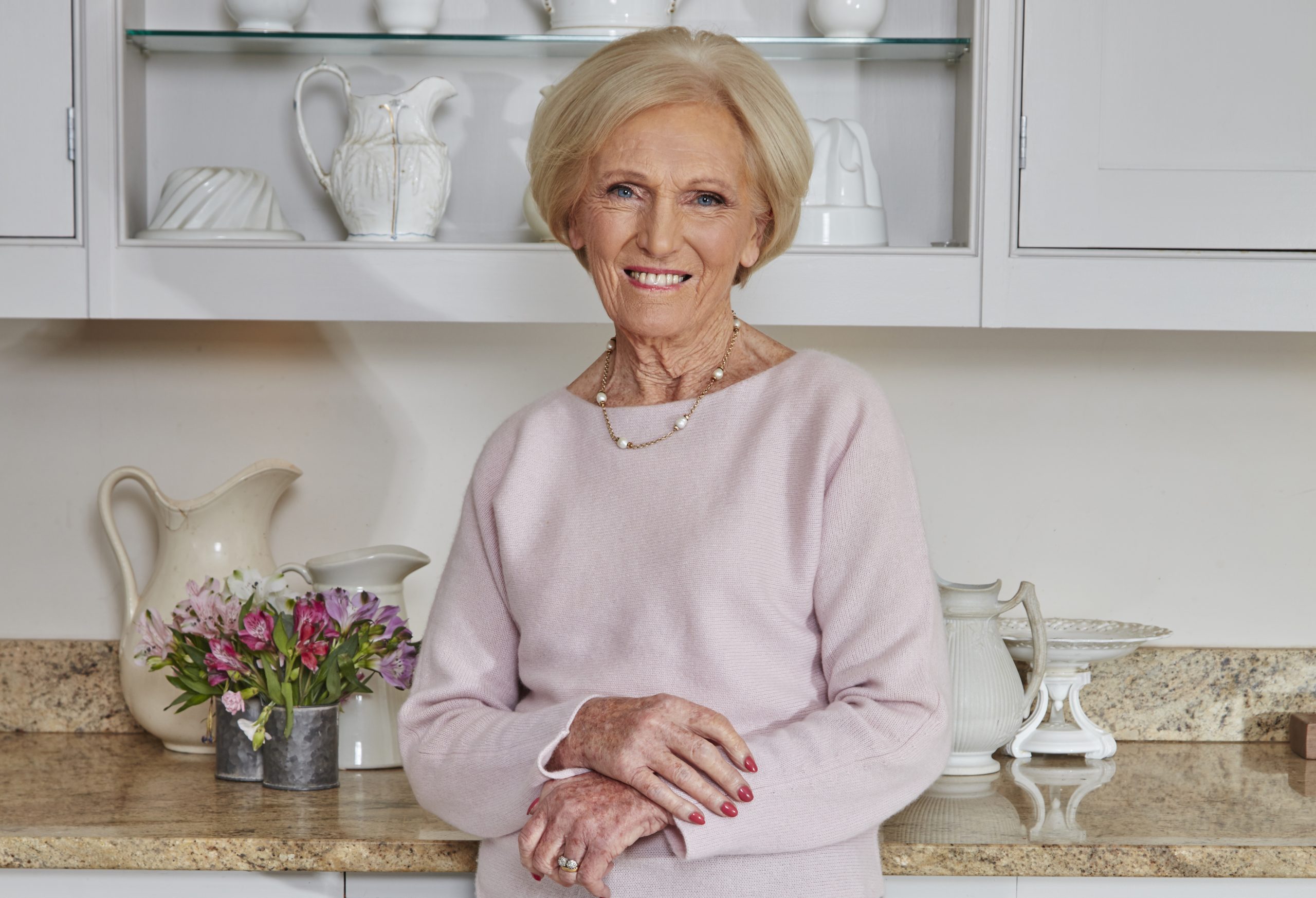 Mary Berry in her kitchen