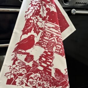 Christmas tea towel - hanging