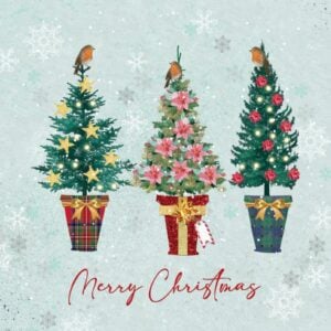 Christmas card - trees