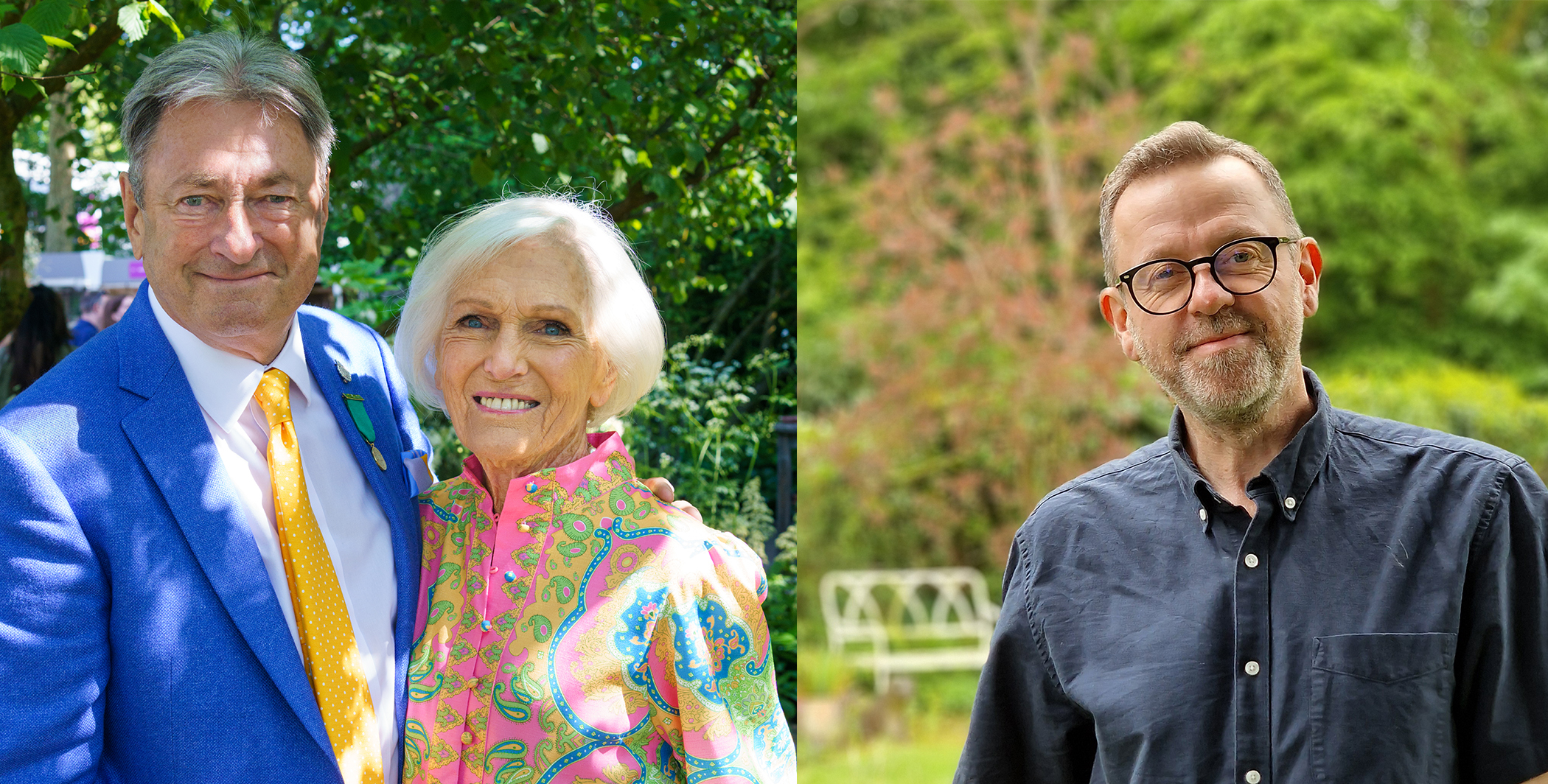 Alan Titchmarsh, Mary Berry and Richard Claxton