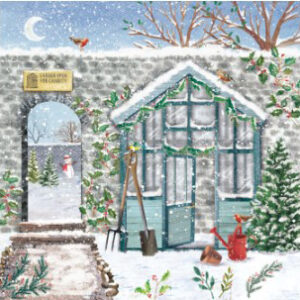 Christmas card - winter garden